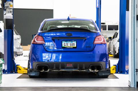 V Style Carbon Fiber Trunk Spoiler 15-Present Subaru WRX/STI OLM Outside Line Motoring