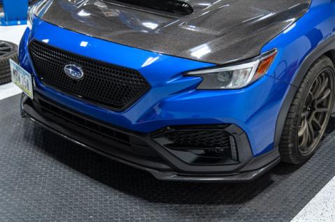 S Style Carbon Fiber Front Lip 22 Subaru WRX OLM Outside Line Motoring