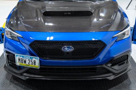 S Style Carbon Fiber Front Lip 22 Subaru WRX OLM Outside Line Motoring