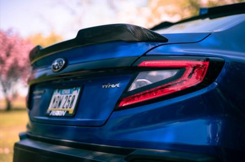 Carbon Fiber Low Profile Trunk Spoiler 22-Present Subaru WRX OLM Outside Line Motoring