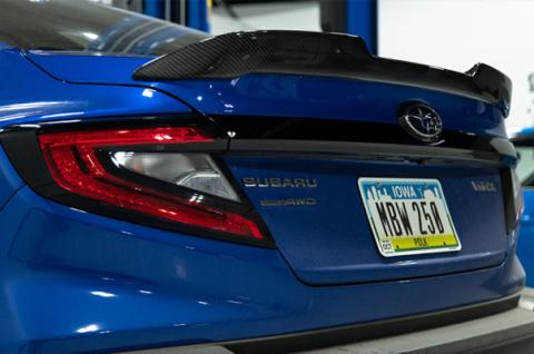 Carbon Fiber Low Profile Trunk Spoiler 22-Present Subaru WRX OLM Outside Line Motoring