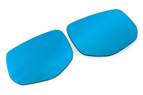 Wide Angle Convex Mirrors w/ Turn Signals Defrosters (Blue) 22-Present Subaru WRX OLM Outside Line Motoring