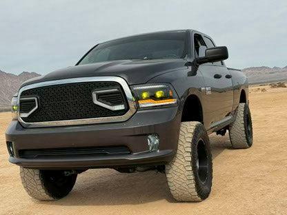 2009-2014 Dodge Ram Bi-Beam Headlights Infinite Series White DRL OLM