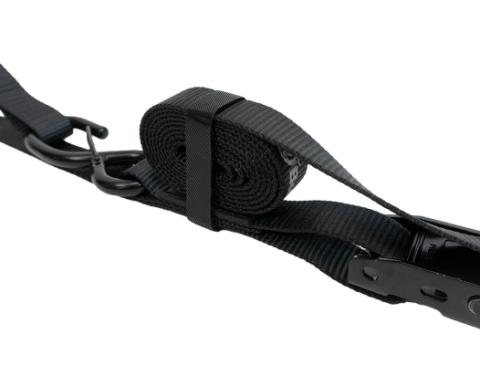 1 Inch x 8' Cam-Lock Tie Down with Soft-Tie 2 Pack Bullring