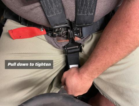 Adjustable 5th Point Crotch Belt for Latch and Link Harness PRP Seats