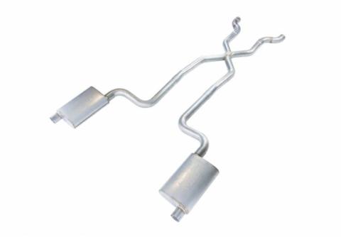 1968-1973 Corvette C3 2.5 Inch Crossmember Back Exhaust Kit With X-Pipe 409 Stainless Turbo Pro Mufflers Pypes Performance Exhaust