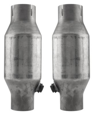 1975-1980 Corvette C3 2.5 Inch Crossmember Back Exhaust Kit With X-Pipe 409 Stainless Includes Catalytic Converters Turbo Pro Mufflers Pypes Performance Exhaust