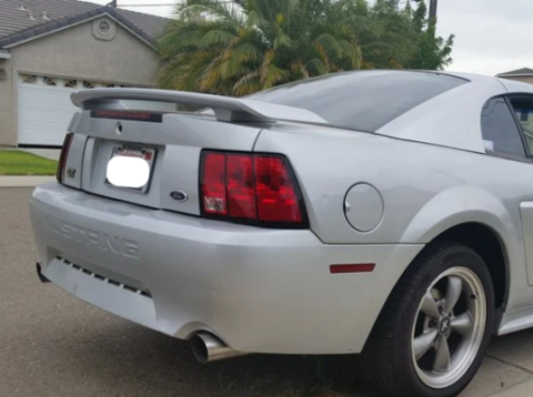 Cat Back Exhaust System 99-04 Mustang GT Split Rear Dual Exit 2.5 in Intermediate And Tail Pipe Hardware/Violator Muffler/3.5 in Polished Tips Incl Natural Finish 409 Stainless Steel Pypes Exhaust