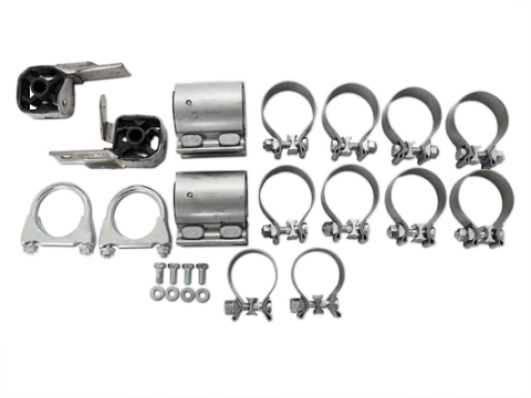 2005-2010 Mustang V6 Cat Back Mid Muffler Exhaust System M-80 Race Pro Mufflers 409 Stainless Pypes Performance Exhaust