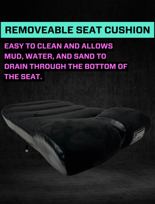 Shreddy Edition Podium Suspension Seat Cracked Black PRP Seats