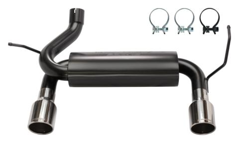 Jeep JK Dual Exit Axle Back 07-18 Wrangler JK Polished Tips 4 inch Pypes