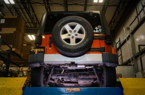 2007-18 Jeep JK High Ground Clearance Cat-back Exhaust Kit Turbo Pro Muffler SJJ21T