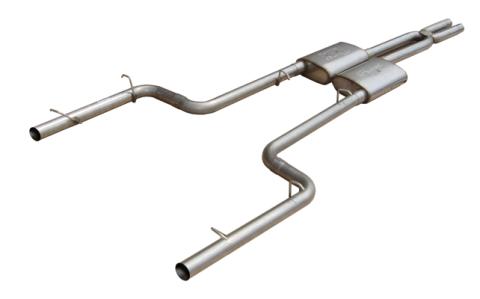 Cat Back Exhaust System Split Rear Dual Exit 11-14 Charger V8 Exc SRT8 2.5 in Intermediate And Tail Pipe Street Pro Muffler/Hardware Incl Tip Not Incl Natural Finish 409 Stainless Steel Pypes Exhaust