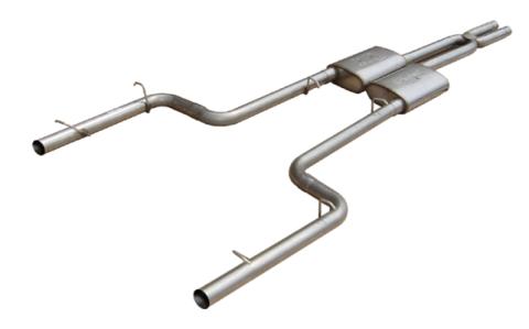 Cat Back Exhaust System Split Rear Dual Exit 11-14 Charger V6 2.5 in Intermediate And Tail Pipe Violator Muffler/Hardware Incl Tip Not Incl Natural Finish 409 Stainless Steel Pypes Exhaust