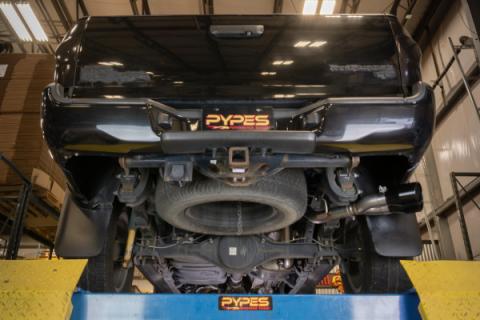 2005-15 Tacoma Cat-Back Exhaust With Street Pro Muffler & Black Tips STT20SB