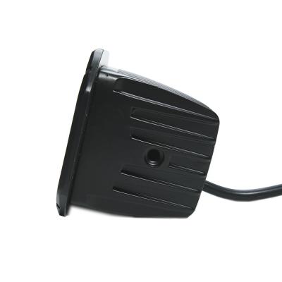 3 Inch Square Flush Mount Cree Flood Beam LED Lights Pair Chrome Series With Harness 79903 Top Gun Customz