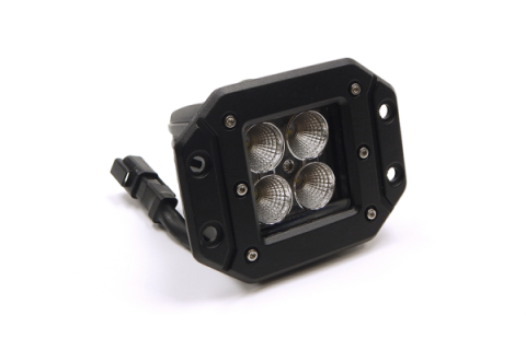 3 X 3 Inch 16W Square Flush Mount LED Light Flood Beam 1,440 Lumens Each Top Gun Customz