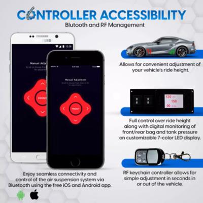 TOPair Air Struts w/ Bluetooth Management 00-06 S-Class RWD Touring Tech