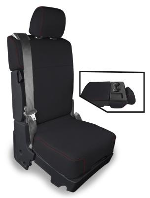 Center Jump Seat Cover w/ Standard Console for 2015-Present Ford F150, 2017-Present Super Duty, Red PRP Seats