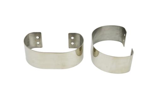 Jeep CJ/YJ Bumperettes Pair 76-95 CJ and Wrangler YJ Polished Silver Kentrol