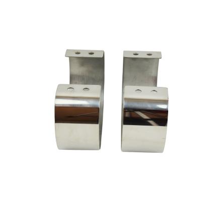 Jeep CJ/YJ Bumperettes Pair 76-95 CJ and Wrangler YJ Polished Silver Kentrol