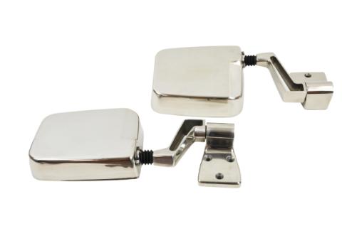 Jeep YJ/TJ Mirror Kit Pair 88-06 Wrangler YJ/TJ Polished Silver Kentrol