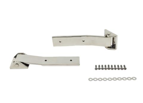 Jeep JK Tailgate Hinge Pair 07-18 Wrangler JK Polished Silver Kentrol