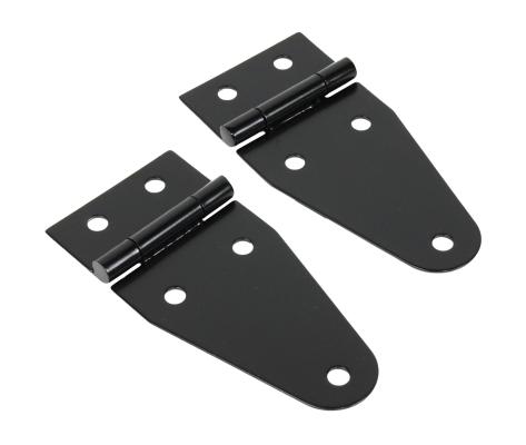 Jeep CJ/YJ Hood Hinge Pair 55-95 CJ and Wrangler YJ Powdercoat Black Kentrol