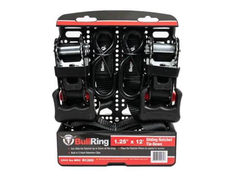 1.25 Inch x 12 Foot Sliding Ratchet Tie Down (2 Pack) PRP Seats