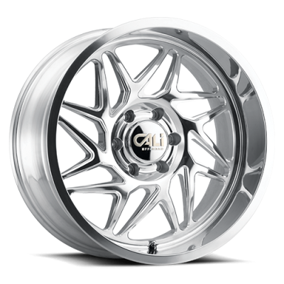 Cast Aluminum Wheels Gemini 9112 PO 20x12 Milled Spokes Polished 6 On 135 Bolt Pattern -51 Offset Cali Offroad Wheels
