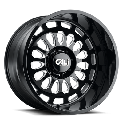 Cast Aluminum Wheels Paradox 9113 GB 20x9 Milled Spokes Gloss Black 6 On 135 Bolt Pattern 0 Offset Cali Offroad Wheels