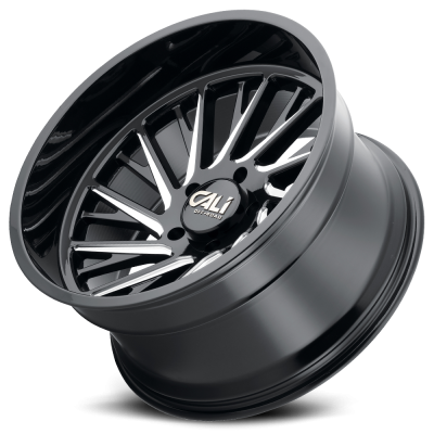 Cast Aluminum Wheels Purge 9114 GB 22x12 Milled Gloss Black 5 On 150 Bolt Pattern -51 Offset Cali Offroad Wheels