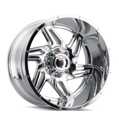 Spurs AT186 Chrome 24X14 5-127 -76MM 78.1MM Off Road Wheels American Truxx