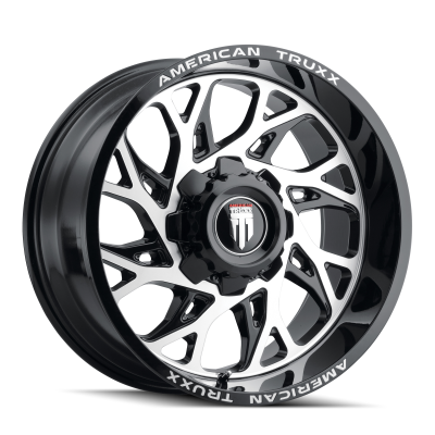 Destiny AT1913 Black Machined 22X12 5-127/5-139.7 -44MM 87.1MM Off Road Wheels American Truxx