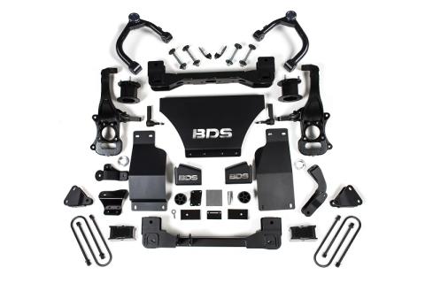 2025 Silverado/Sierra 1500 4WD 4 Inch Suspension Lift Kit w/ARC V8 Gas 3 Inch Rear Block Spacer Front BDS Suspension