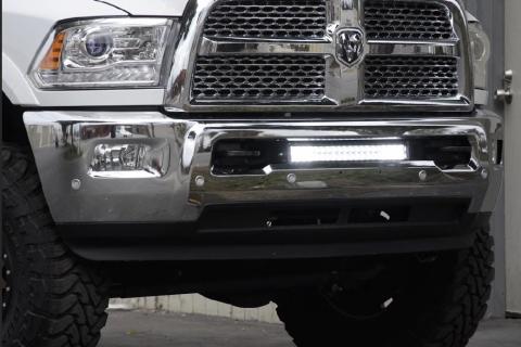 10-18 Dodge 2500/3500 22 Inch Bumper Hidden LED Light Bar Brackets Kit 5D Optic OSRAM 22 inch Dual Row LED Bar Combo Beam Cali Raised LED