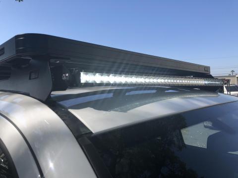Front Runner Slimline Roof Rack LED Bar Brackets Kit 42 inch Slim LED Light Bar Amber Cali Raised LED