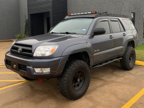 03-09 4Runner Trail Edition Bolt On Rock Sliders Kick Out Raw Cali Raised LED