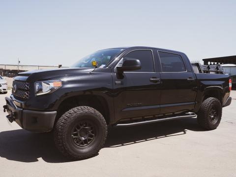 14-21 Tundra Trail Edition Rock Sliders No Kick Out Powder Coat Cali Raised LED