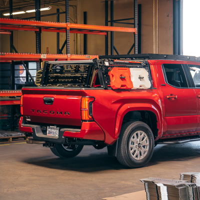 Overland Bed Rack For 24-Present Toyota Tacoma/Long Bed Tall Height Rack Cali Raised LED