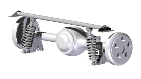 Mounting Kit For Rear Shockwaves/Coil-Overs Universal Rear Cross Member Kit Weld-On Upper Shockwave/Coil-Over Brackets And Billet Lower Shockwave/Coil-Over Mounts Ridetech