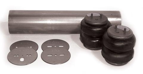 Coolride Air Spring And Bracket Kit Universal Fitment 6000 Lb 8 Inch Diameter Double Convoluted Air Springs 5 Inch Diameter Tubing And Plates Ridetech
