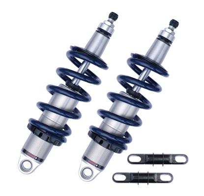 Front HQ Coil-Overs For 1955-1957 Bel Air For Use W/ Stock Lower Arms Pair Of Rebound Adjustable Shock s Springs Spring Mounts Delrin Spring Washers And T-Bar Ridetech