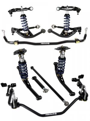 TQ Coil-Over System For 1965-1966 Impala Front And Rear TQ Coil-Overs Front Upper And Lower Strongarms Rear Upper And Lower Strongarms And Front And Rear Sway Bar Sway Bars Ridetech