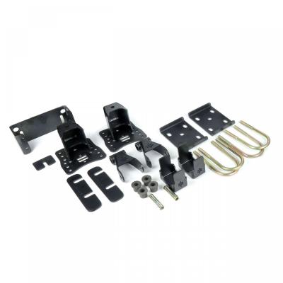 Rear 5 Inch Lowering Kit For 1999-2006 Silverado / Sierra 1500 2WD Flip Brackets Adjustable Shackle Bracket Shackles And Hardware Requires C-Notches And Shorter Shocks Ridetech