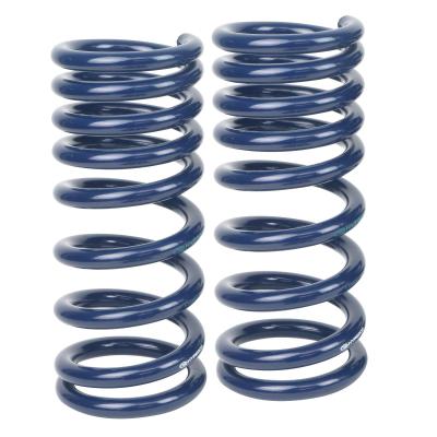Front Dual Rate Springs 2 Inch Lowering For 1963-1982 Corvette W/ Small Block Pair Of Springs Powder Coated Blue Ridetech