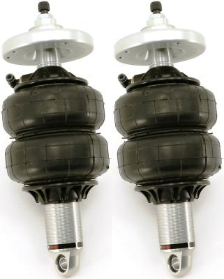 Front HQ Shockwaves For 1967-1970 Mustang For Use W/ Stock Upper Arms Pair Of Rebound Adjustable Shock waves W/ 1/4 Inch Airline Fittings T-Bar And Billet Adapter Ridetech