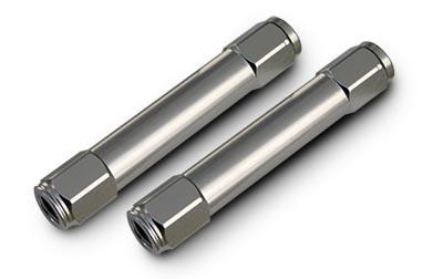 Billet Aluminum Tie Rod Adjusters For 1967-1970 Mercury Cougar 2 Adjusters 3.75 Inch Long W/ 11/16 -16 Thread And 4 Jam Nuts Ridetech