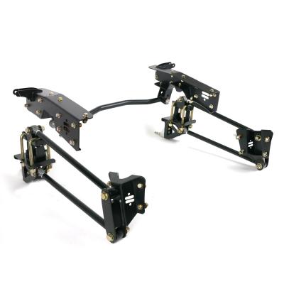 Bolt-On 4-Link For 1973-1979 F-100 2WD R-Joints Bars Mounting Brackets C-Notches Panhard Bar Panhard Bar Brackets And Hardware Powder Coated Black For Use W/ Shockwaves Or Coil-Overs Sold Separately Ridetech