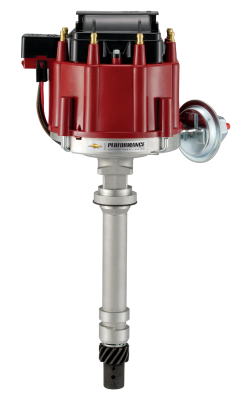 HEI Distributor 50,000 Volt Built-In Coil Red Cap Fits Chevy V8 Crate Engines Chevrolet Performance Parts